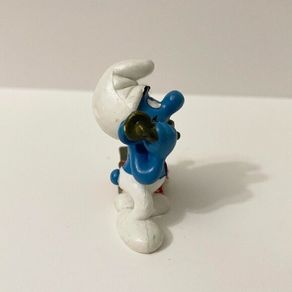 Vintage 1980 Smurfs Telephone Smurf Phone Figure Toy - Picture 5 of 12